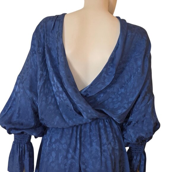 Zadig & Voltaire Mini Blue Long Sleeve Dress - Picture 11 of 15